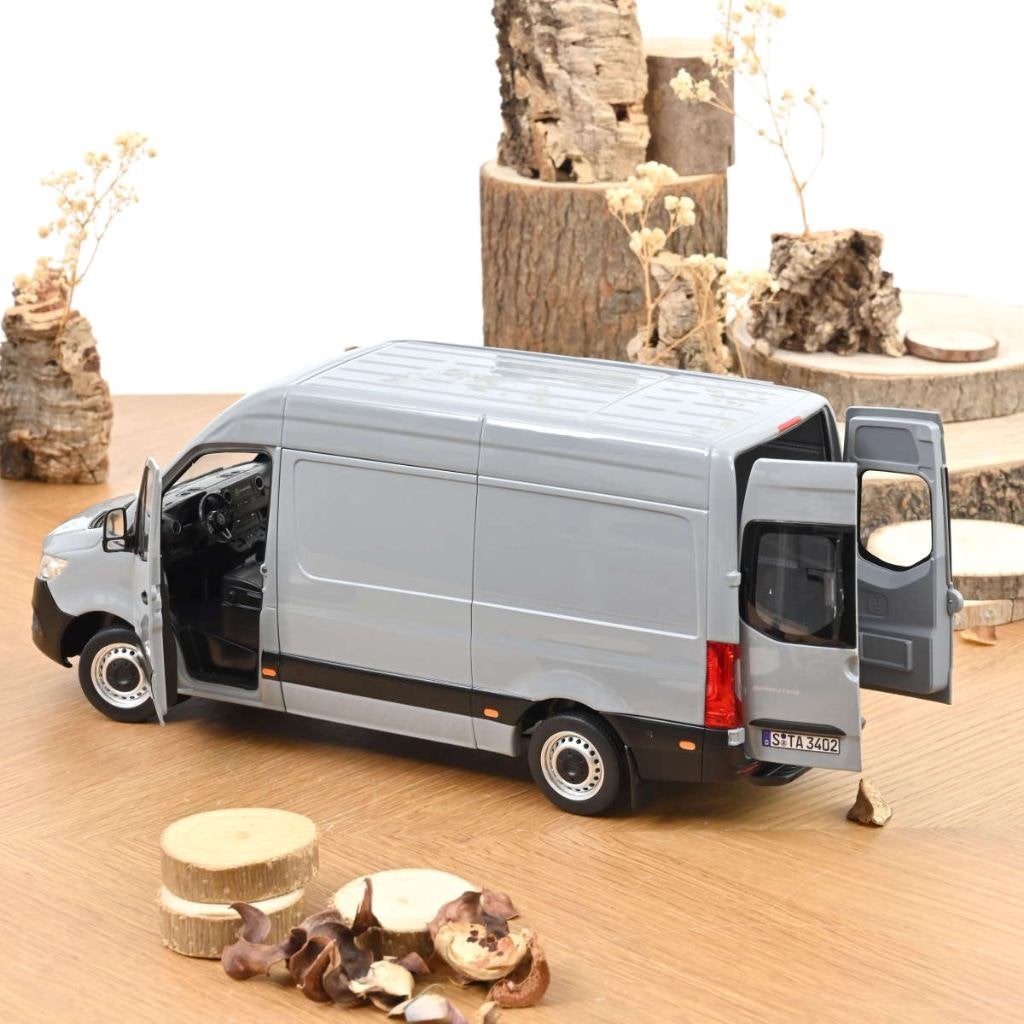 Norev Mercedes Benz Sprinter 2018 Grey 1:18, Hobby en Vrije tijd, -, -, Norev, Ophalen of Verzenden