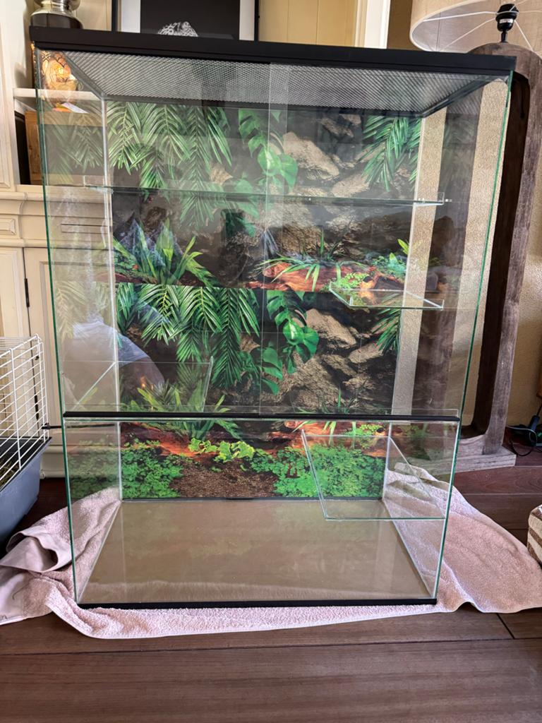 Groot terrarium 100cm hoog, 74cm breed en 40cm.diep., Ophalen, Minder dan 75 cm, Hok, Nvt