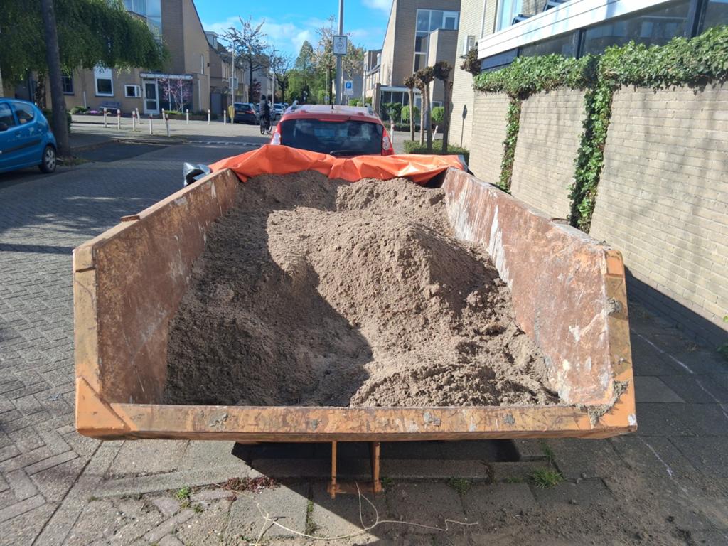 Gratis zand, Tuin en Terras, Ophalen, Gebruikt, Ophoogzand