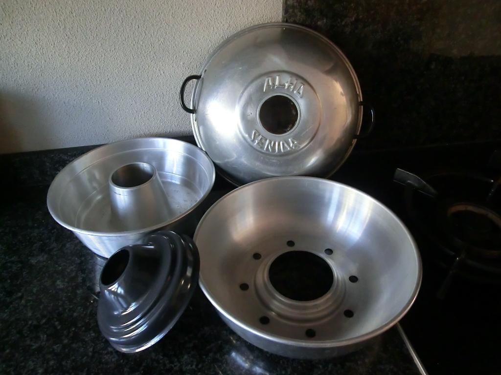 Vintage Alho Senior Wonderpan jaren ’60, Ophalen, Gebruikt, Aluminium, Overige typen