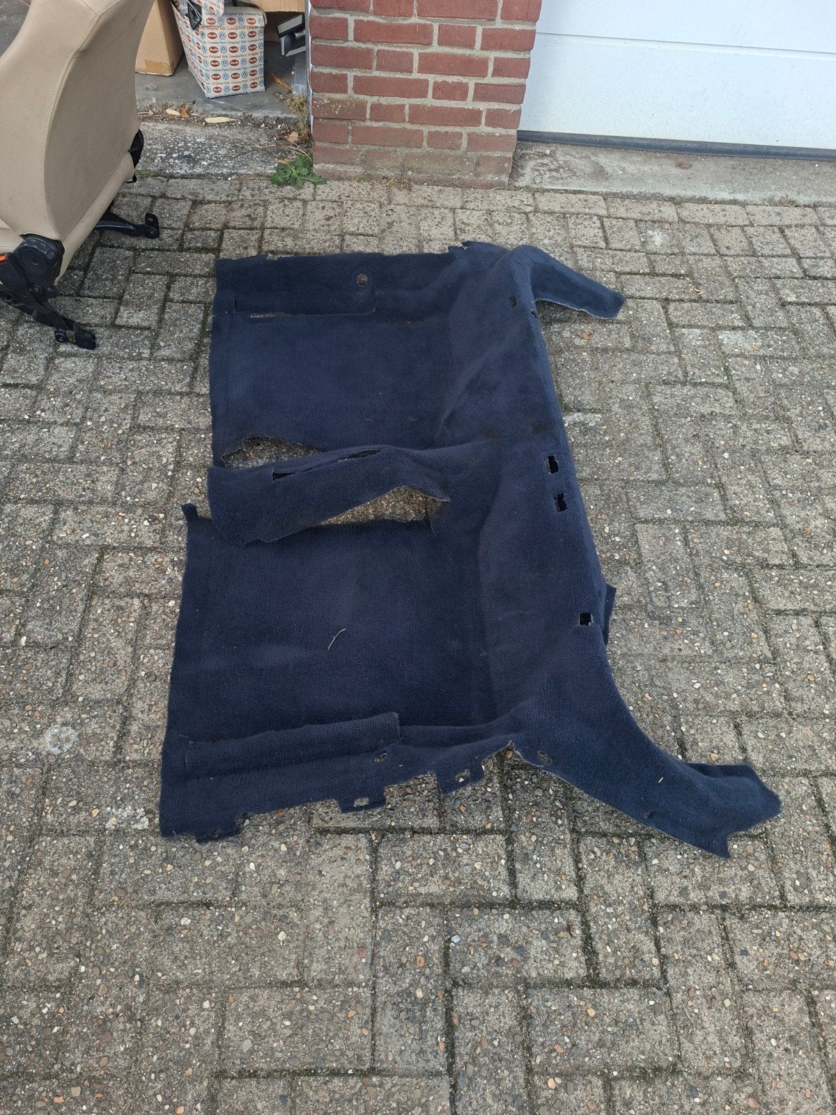 blauwe vloermat achterste gedeelte vw golf 2 gti 16v g60, Auto-onderdelen, Ophalen
