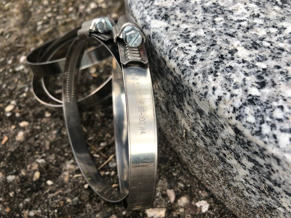 Slangklemmen RVS. D80 tot 100 mm W4. 10 stuks., Ophalen of Verzenden, Nieuw, Ventilator en Afzuiger