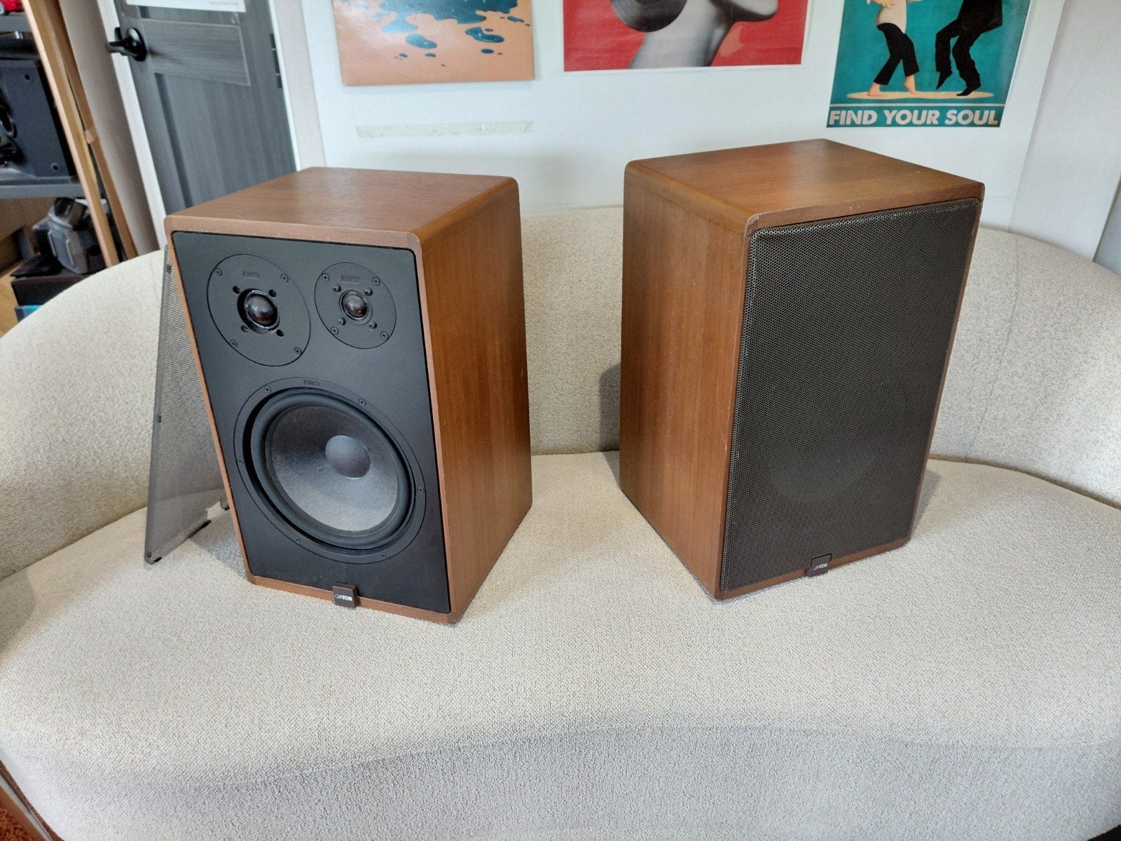 Geweldige vintage Canton Karat 300 (90/130W) & 6mnd garantie, Zo goed als nieuw, 60 tot 120 watt, Front, Rear of Stereo speakers