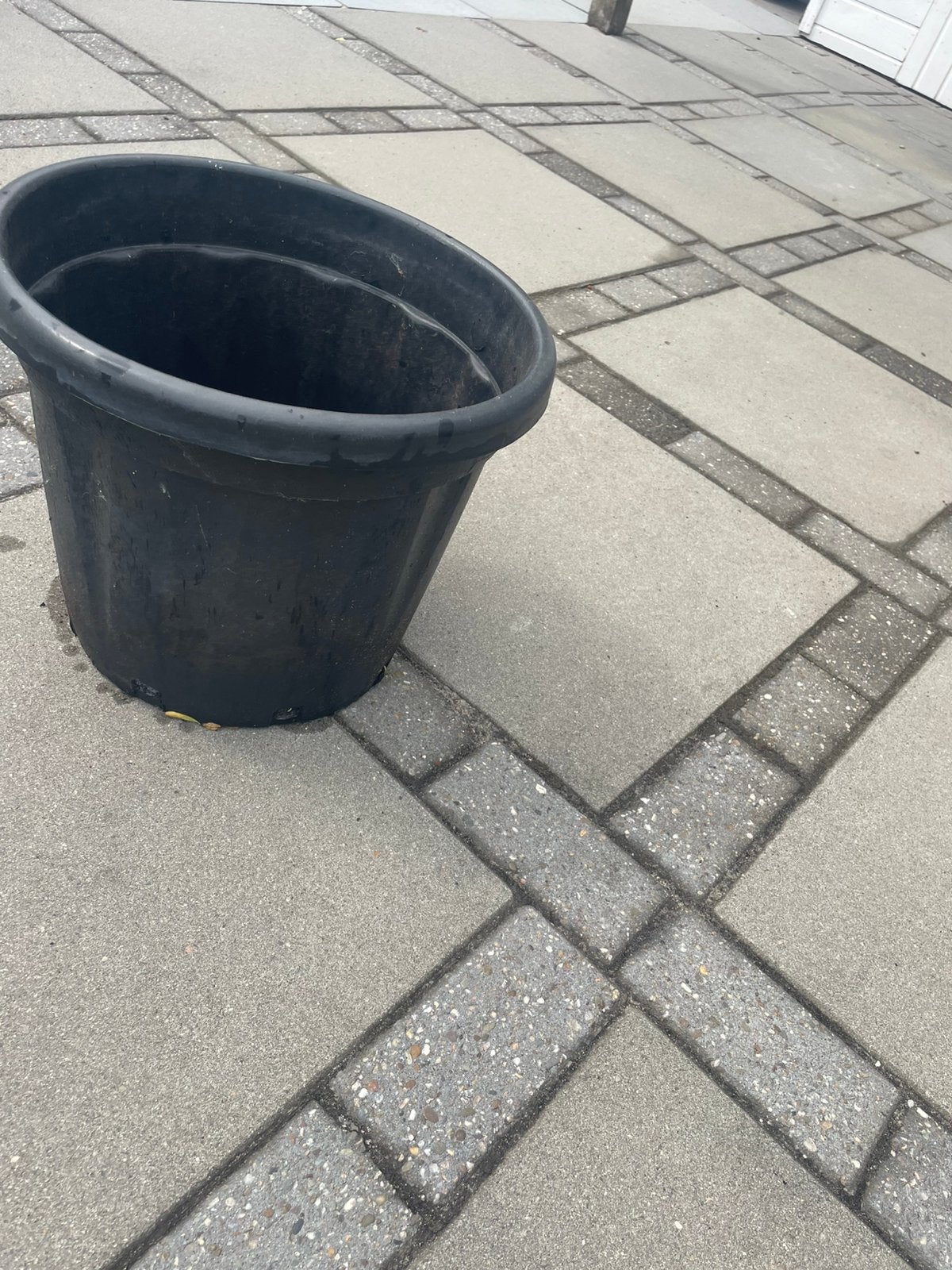 Zwart bloempot plastic gratis, Tuin en Terras, Ophalen, Kunststof, Minder dan 30 cm, Rond