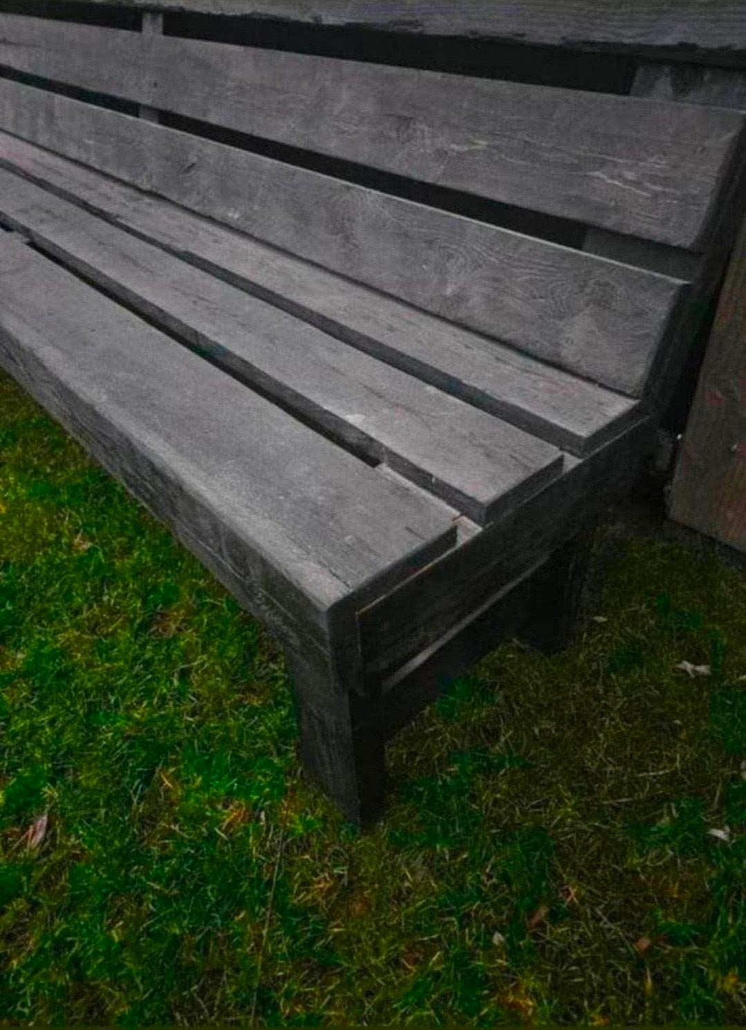 Stijlvolle Zwarte Tuinbank, Tuin en Terras, Tuinbanken, Ophalen, Nieuw, Hout