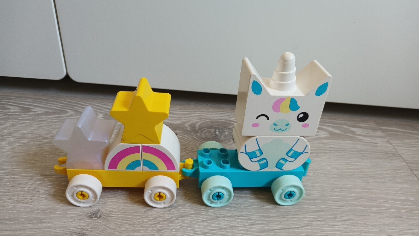 LEGO DUPLO Eenhoorn Trein met Sterren 10953, Ophalen of Verzenden, Gebruikt, Overige merken