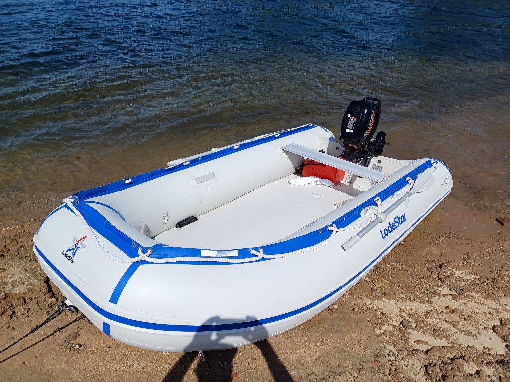Goede Lodestar NSA 340 met Suzuki DF4A 4 tact als nieuw, Ophalen, Airdeck, Inclusief motor, Zo goed als nieuw