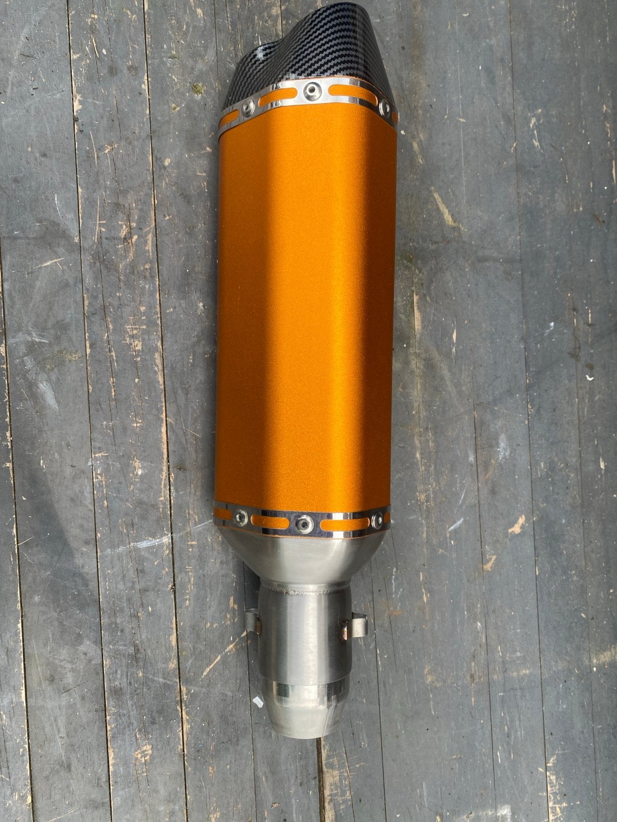 Oranje Motor Uitlaatdemper - Universeel n.o.s!, Ophalen of Verzenden, Gebruikt