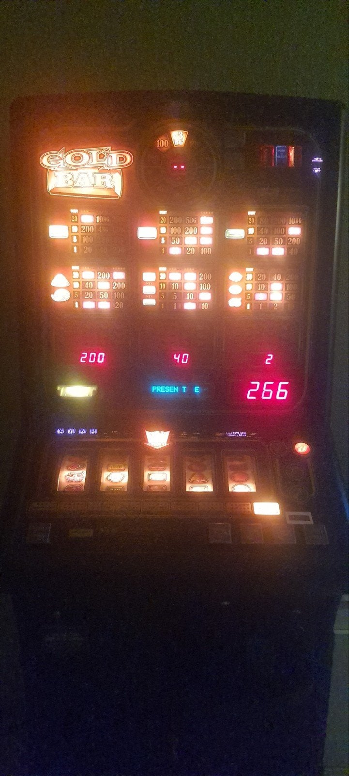 Gokkast Gold Bar 1000 punter - Zo goed als nieuw, Verzamelen, Automaten | Gokkasten en Fruitautomaten, Euro, Ophalen, Zo goed als nieuw