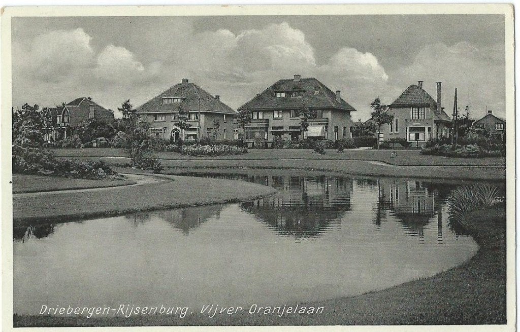 Ansichtkaart  DRIEBERGEN -RIJSENBURG   Vijver Oranjelaan, Verzenden, 1920 tot 1940, Gelopen, Utrecht