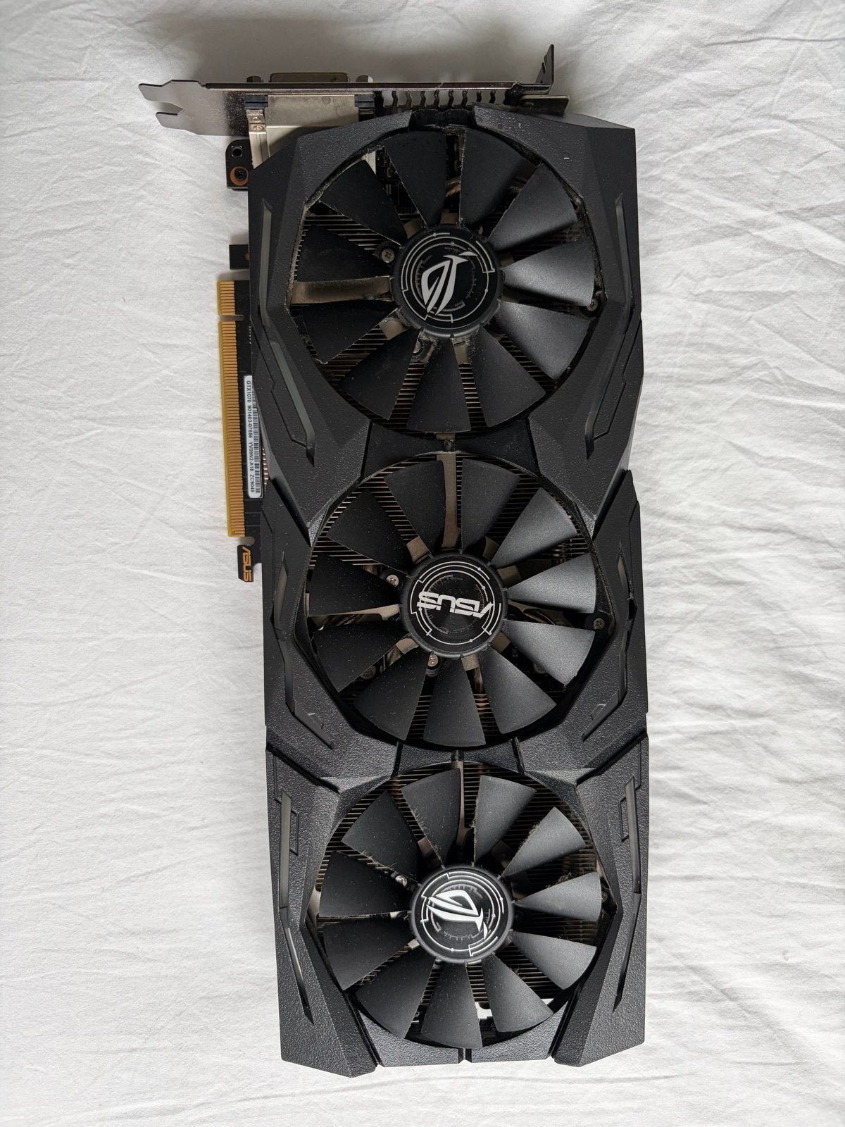 ASUS GeForce GTX 1070 8GB Videokaart, PCI-Express 3, Gebruikt, HDMI, Ophalen of Verzenden