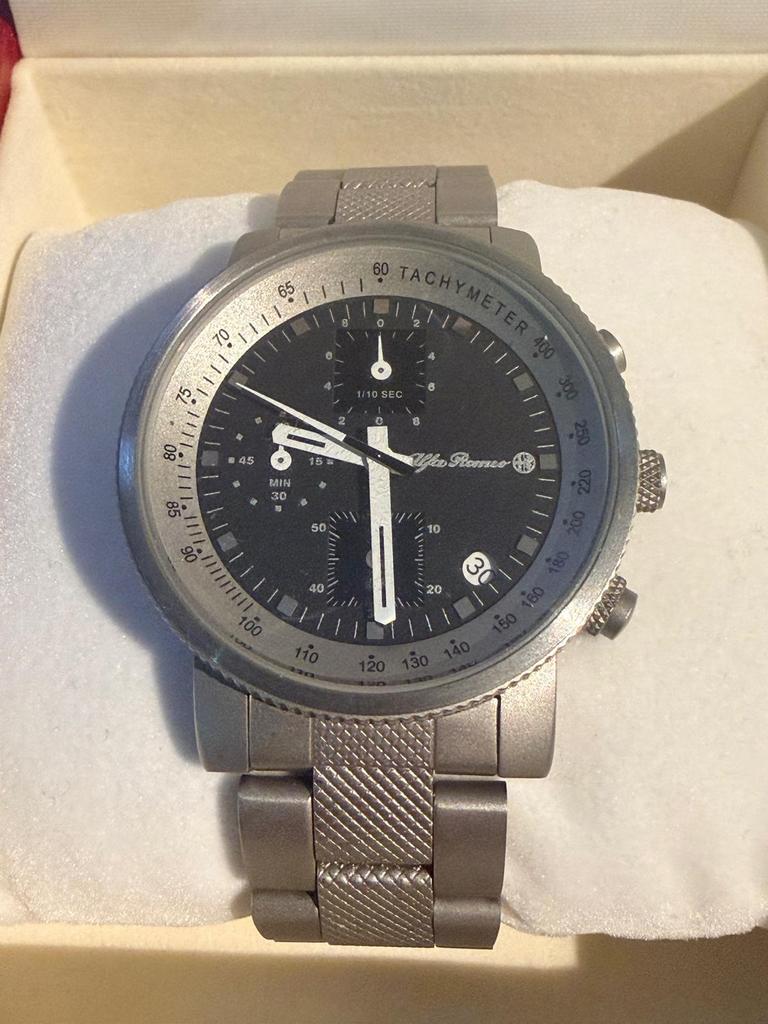 Alfa romeo horloge collectors item, Overige merken, Staal, Staal, Polshorloge