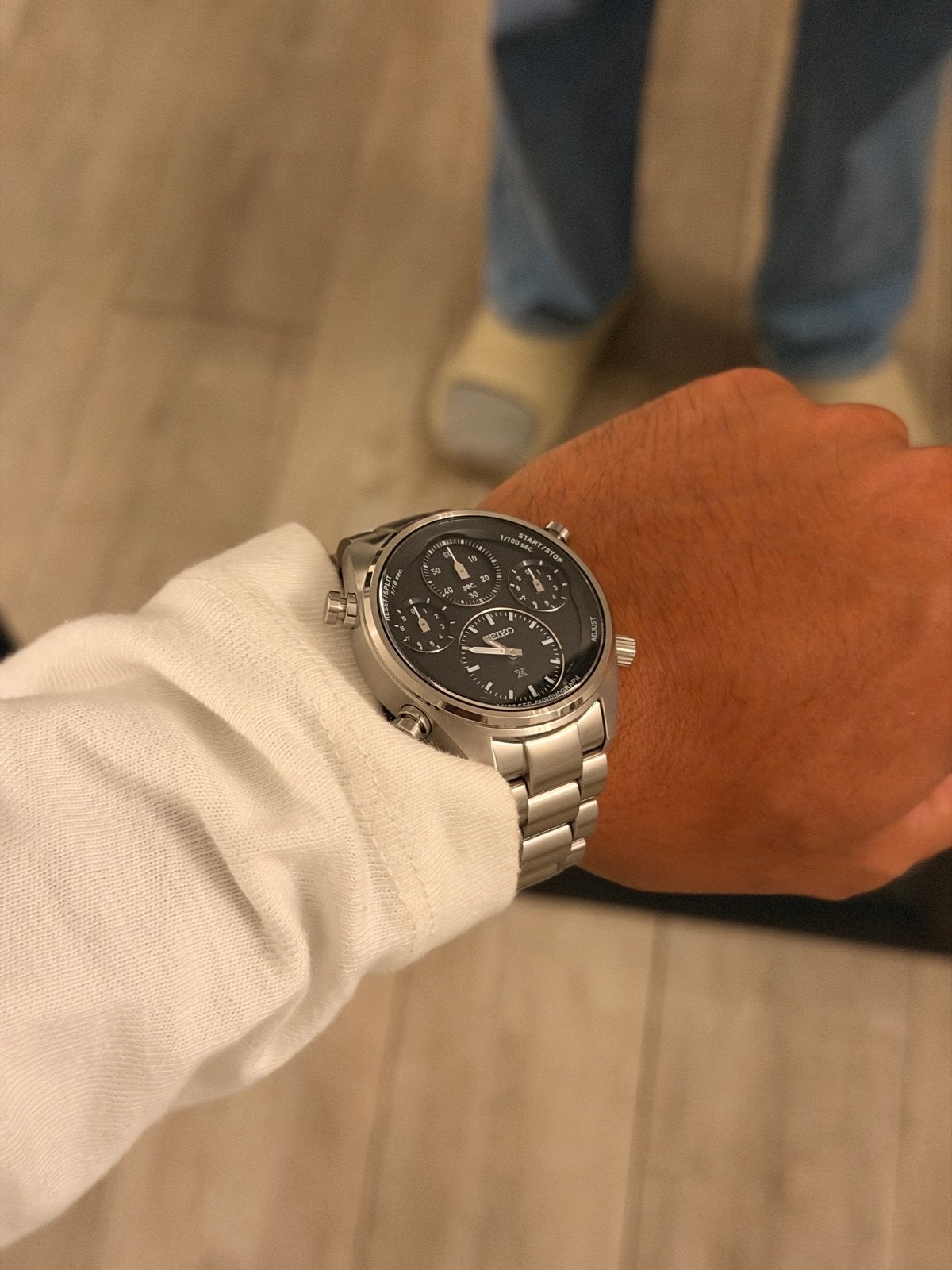 Seiko Speedtimer Solar Chronograaf Horloge voor Heren, Seiko, Staal, Polshorloge, Ophalen of Verzenden