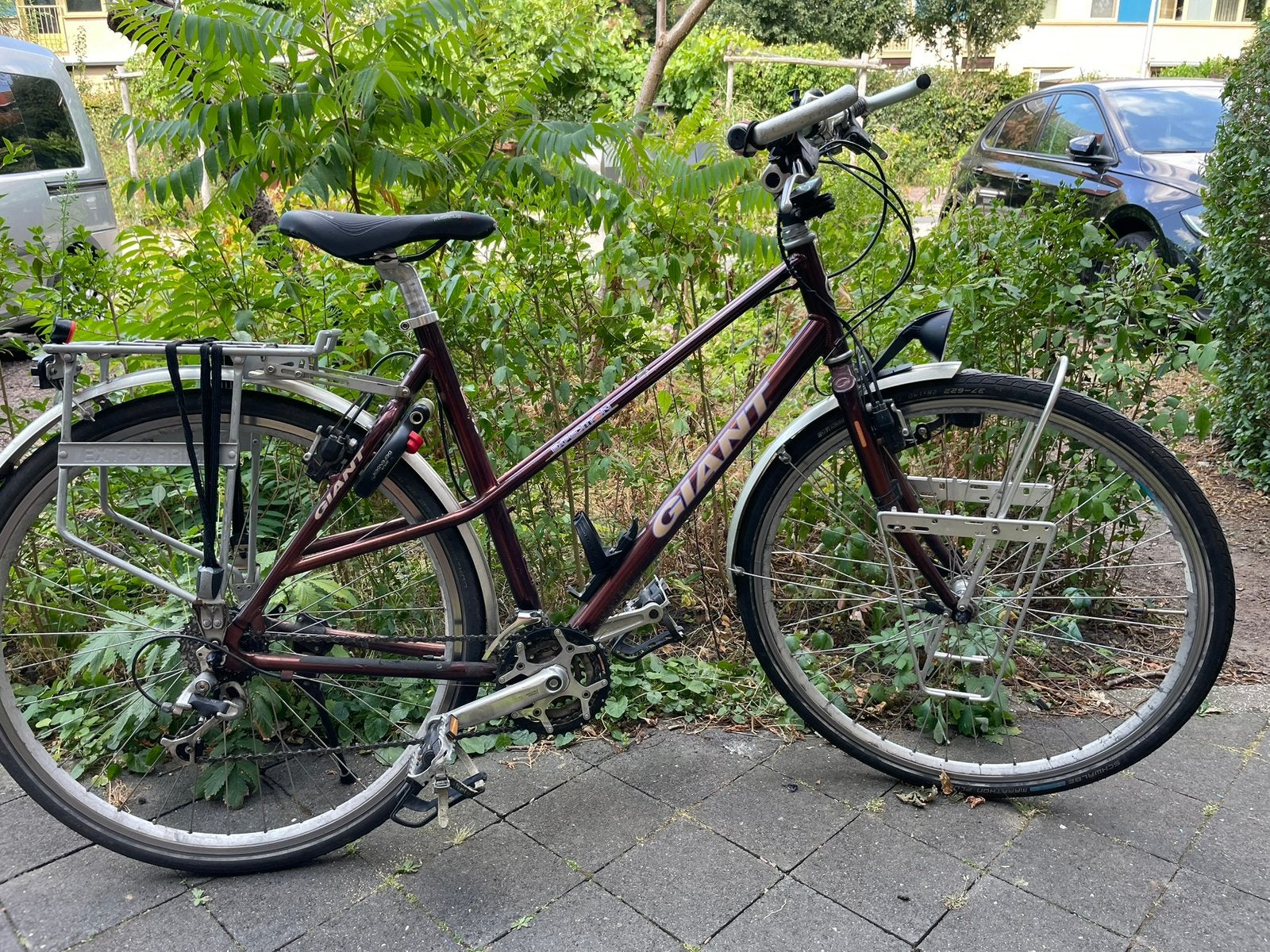 Giant expedition maat 54 dames, Fietsen en Brommers, Velgrem, Meer dan 20 versnellingen, 53 tot 56 cm, Gebruikt