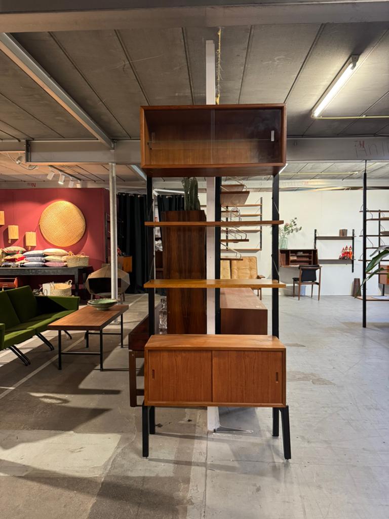 Poul Cadovius by Royal System vintage modulair wandsysteem, Huis en Inrichting, Gebruikt, Glas, Ophalen of Verzenden, Minder dan 150 cm