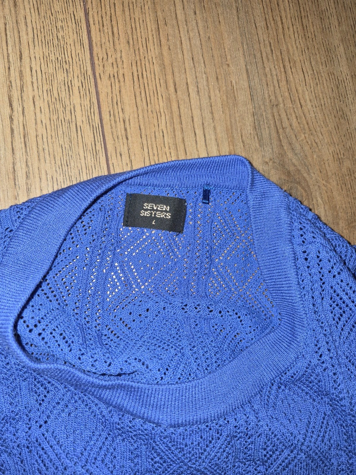 Blauw truitje v Seven Sisters mt 4, Kleding | Dames, Ophalen of Verzenden, Zo goed als nieuw, Maat 36 (S), Blauw