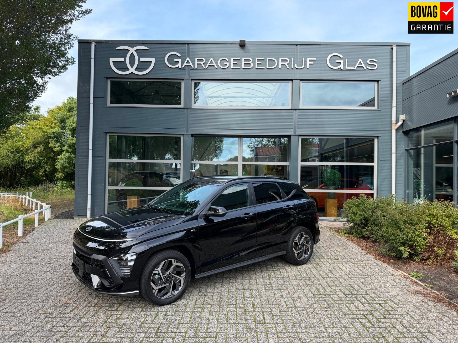 Hyundai Kona 1.6 GDI HEV N Line NIEUW 0 KM, Auto's, Hyundai, 12 maanden, Stof, Zwart, Zwart