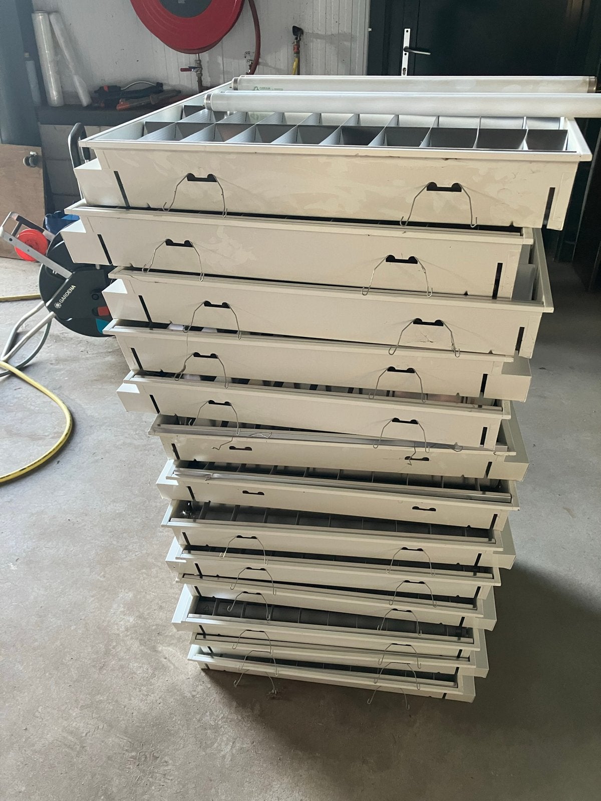 TL-armaturen voor systeem plafond 12 stuks€10 per stuk, Wit, Overige merken, Gebruikt, G13 (TL)