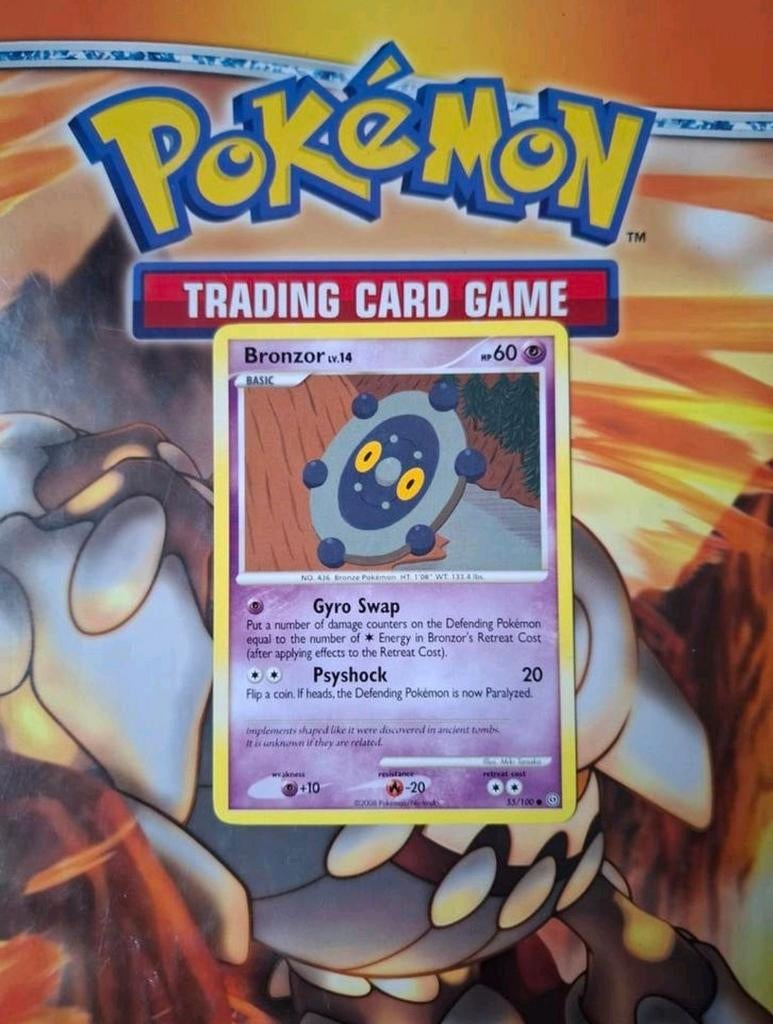 Bronzor 55/100 Diamond&Pearl Stormfront pokemon kaart, Ophalen of Verzenden, Gebruikt, Losse kaart