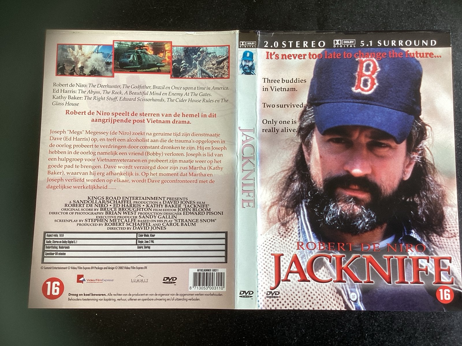 Jacknife DVD - Robert De Niro - Post Vietnam Drama, Cd's en Dvd's, Dvd's | Drama, Vanaf 16 jaar, Waargebeurd drama, Nederlands