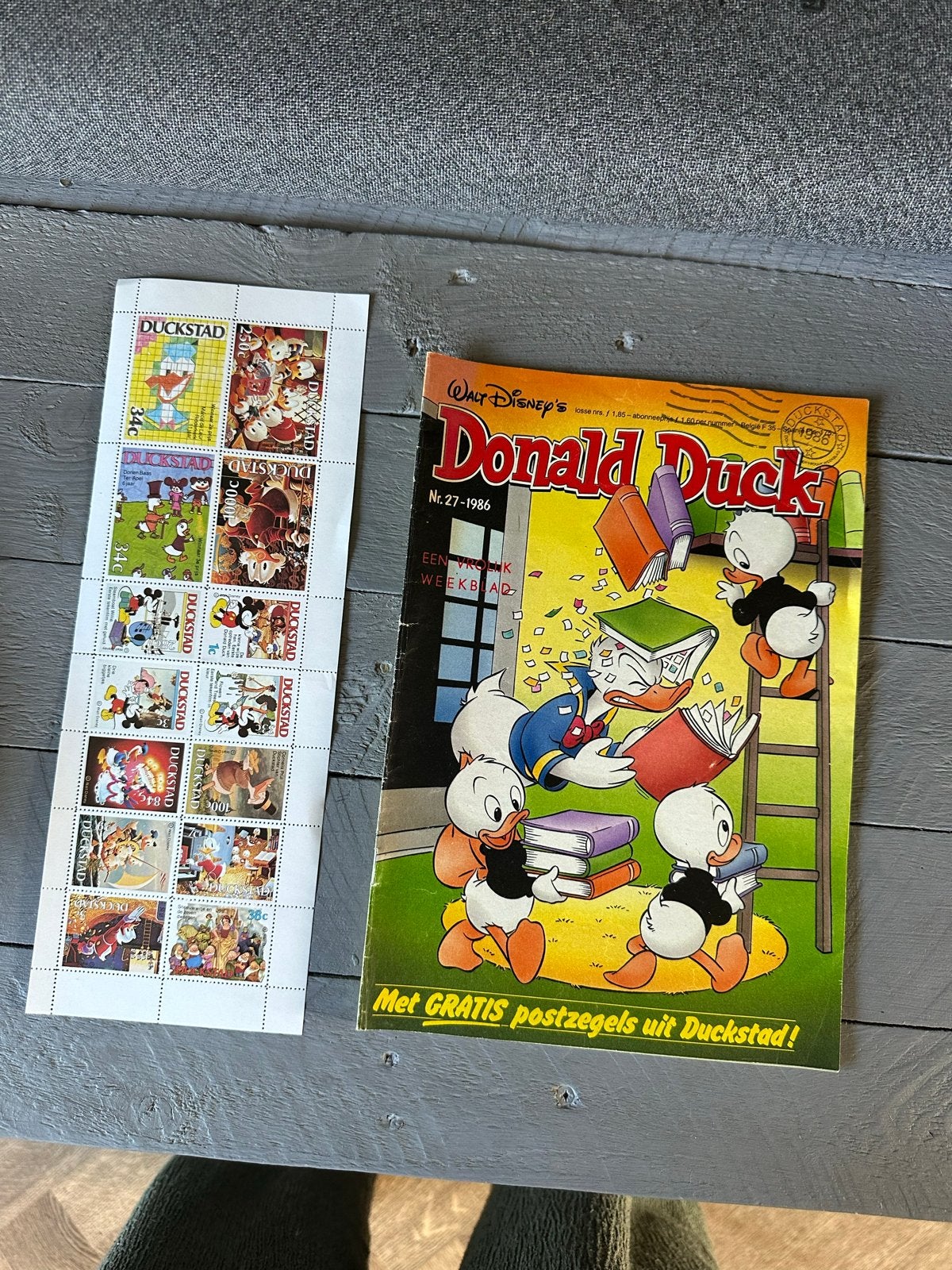 Donald Duck Weekblad Nr. 27 - 1986 met postzegels - Perfecte, Ophalen of Verzenden, Nederland
