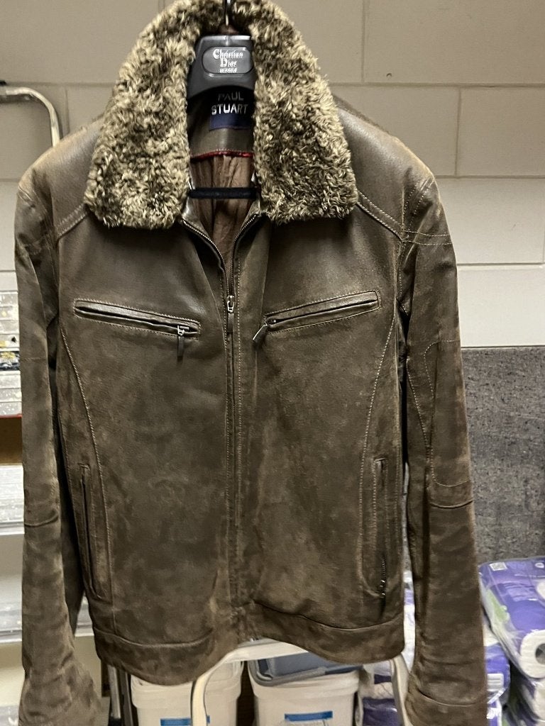 Leren Jack, Kleding | Heren, Maat 52/54 (L), Bruin, Ophalen of Verzenden, Zo goed als nieuw