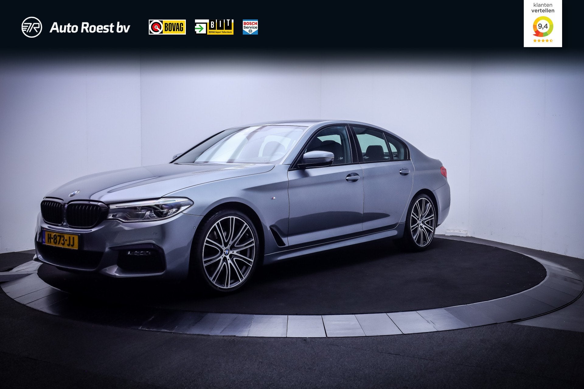 BMW 5 Serie 520iA M-SPORT High Executive Edition FULL LED |, 1998 cc, Achterwielaandrijving, Gebruikt, 4 cilinders