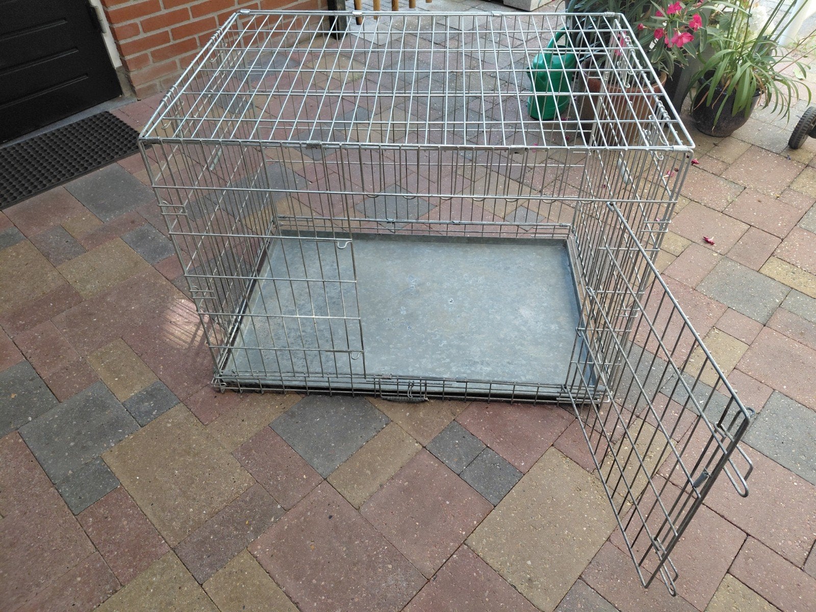 Middel grote hondenbench, Ophalen, Gebruikt, 75 tot 110 cm, 65 tot 100 cm