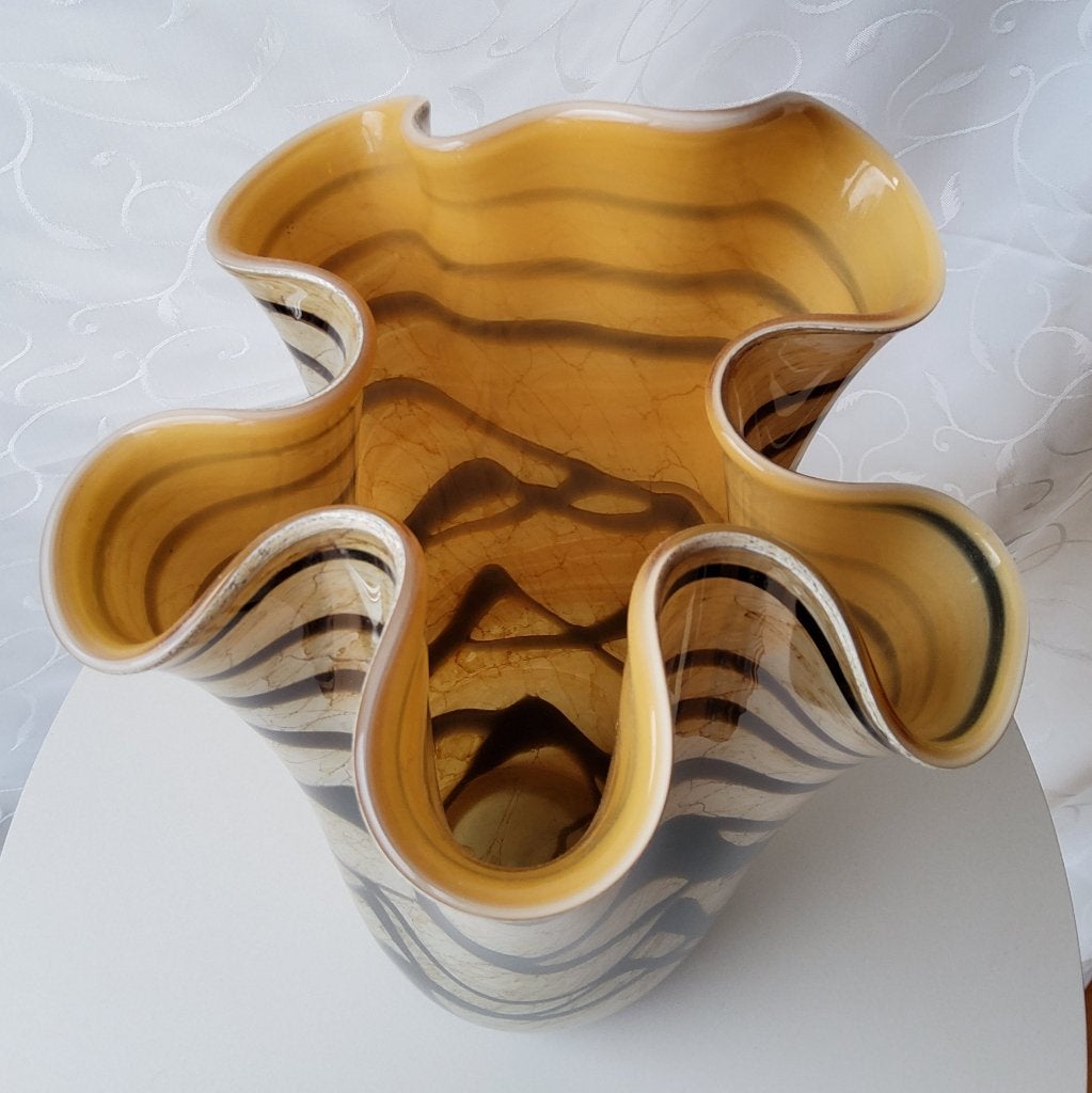 3 x vazen Jozefina Art Glass in Krosno, Poland, Ophalen of Verzenden