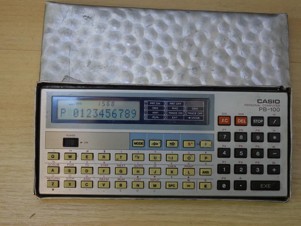 Casio PB-100 vintage pocket computer / rekenmachine, Ophalen, Casio