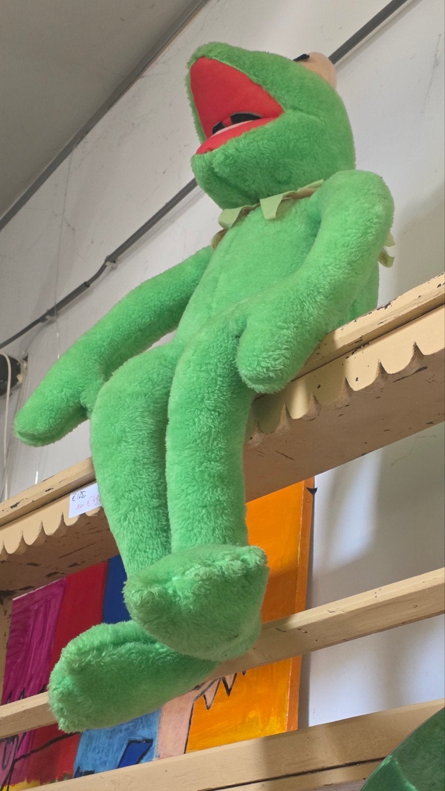 grote vintage kermit  de kikker, Ophalen, Huis en Inrichting