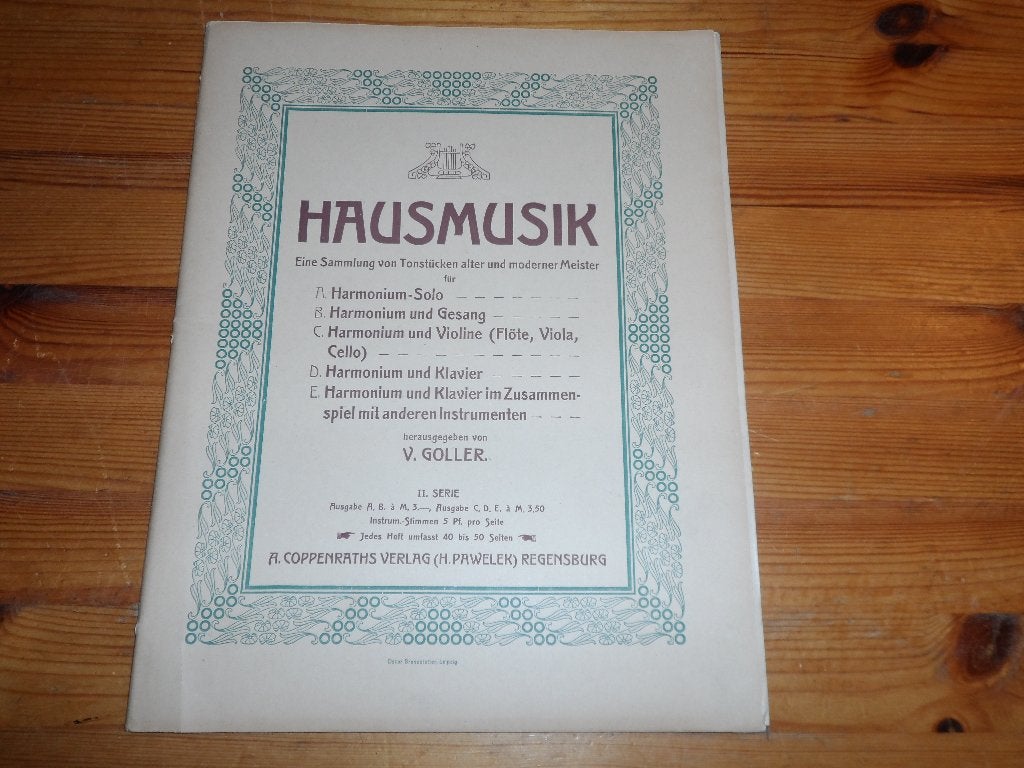 Hausmusik - V. Goller, Gebruikt, Klassiek, Dwarsfluit of Piccolo, Ophalen of Verzenden