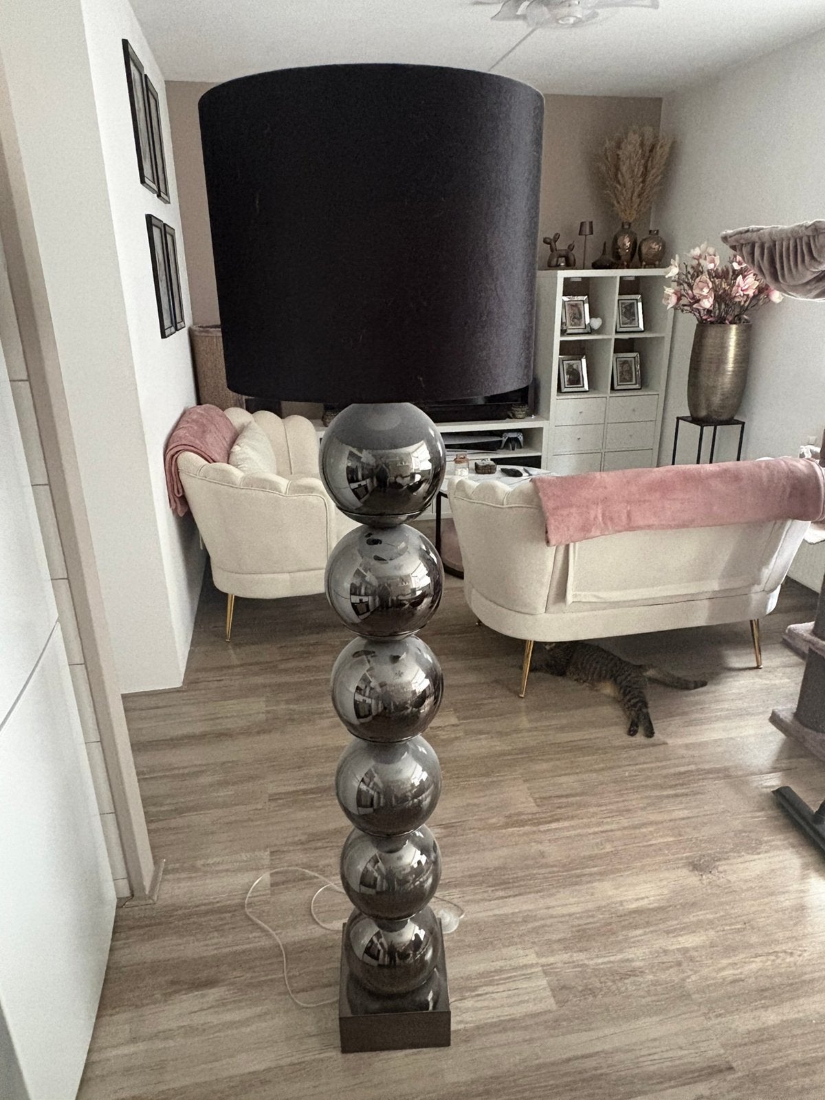 Sta lamp velvet zwart, Ophalen, Zo goed als nieuw, 150 tot 200 cm