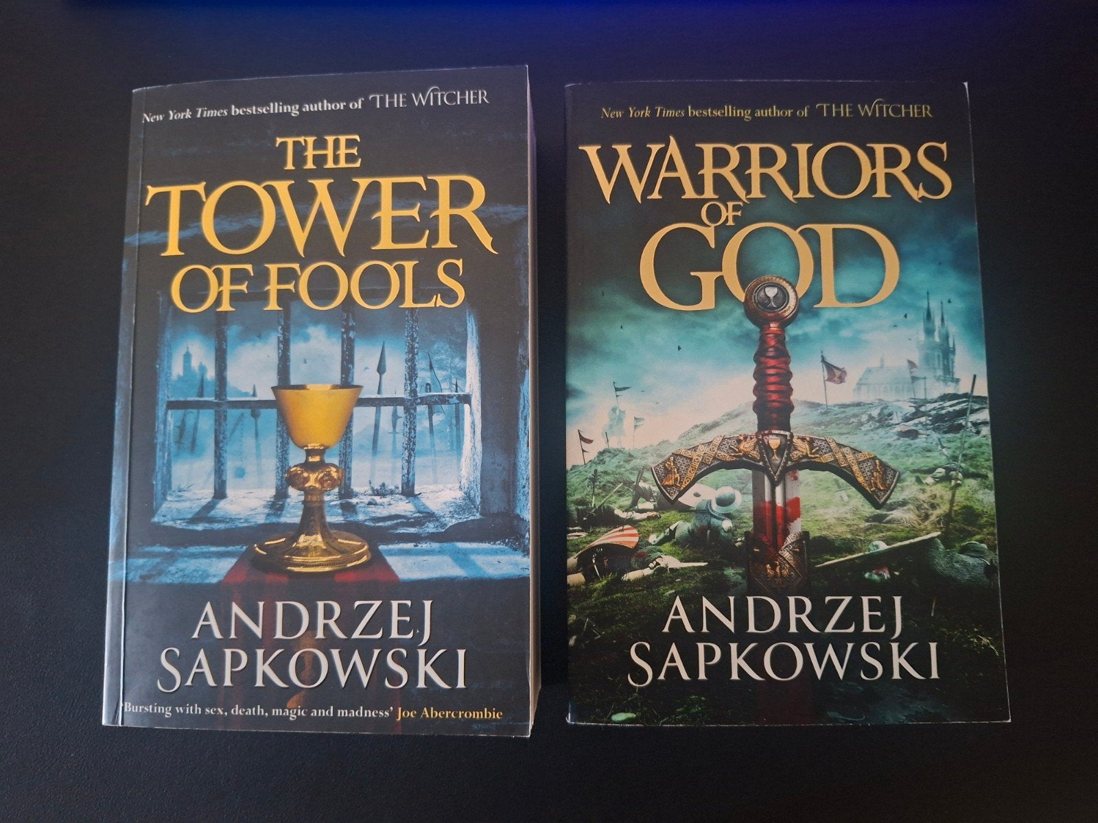 Andrzej Sapkowski - The Tower of Fools & Warriors of God, Boeken, Ophalen of Verzenden, Zo goed als nieuw, Andrzej Sapkowski