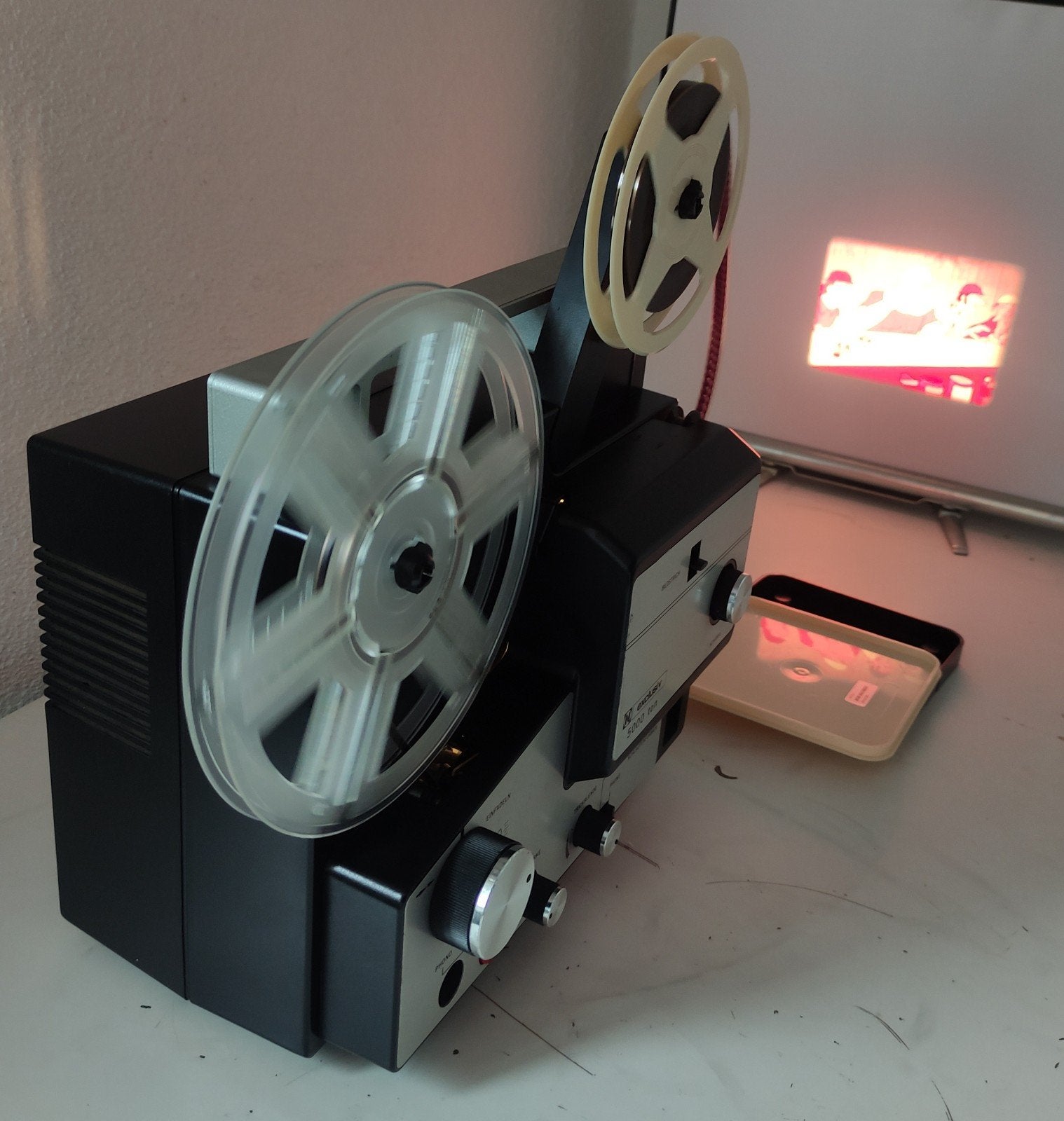 EXCLUSIV 5000 TON SUPER 8 FILMPROJECTOR met GELUID., Ophalen of Verzenden, 8mm film