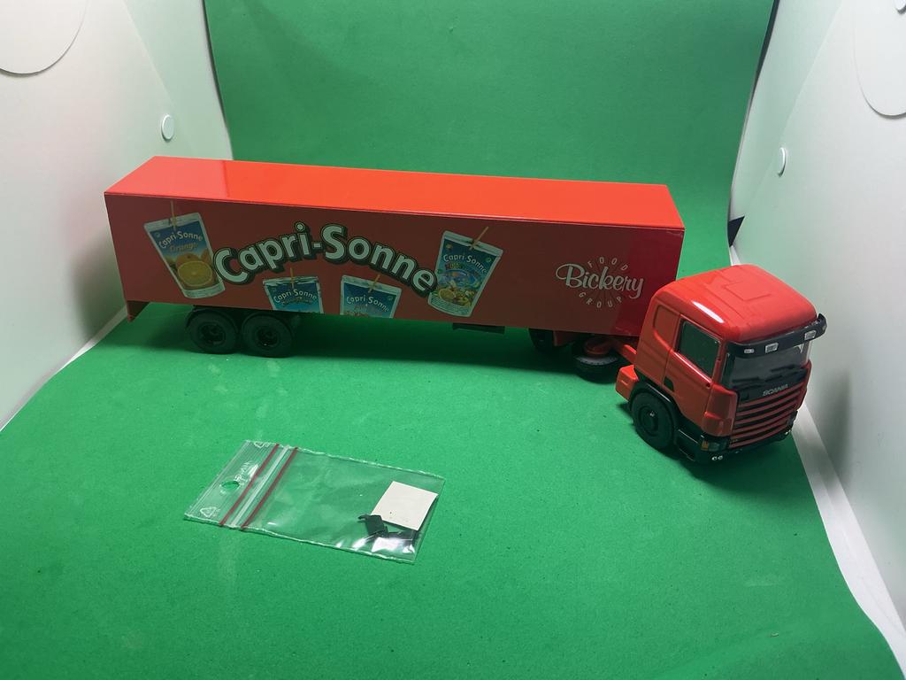 Lion Toys Scania R500 Capri-Sonne Bickery Group, Ophalen of Verzenden, Zo goed als nieuw, Bus of Vrachtwagen, Lion Toys