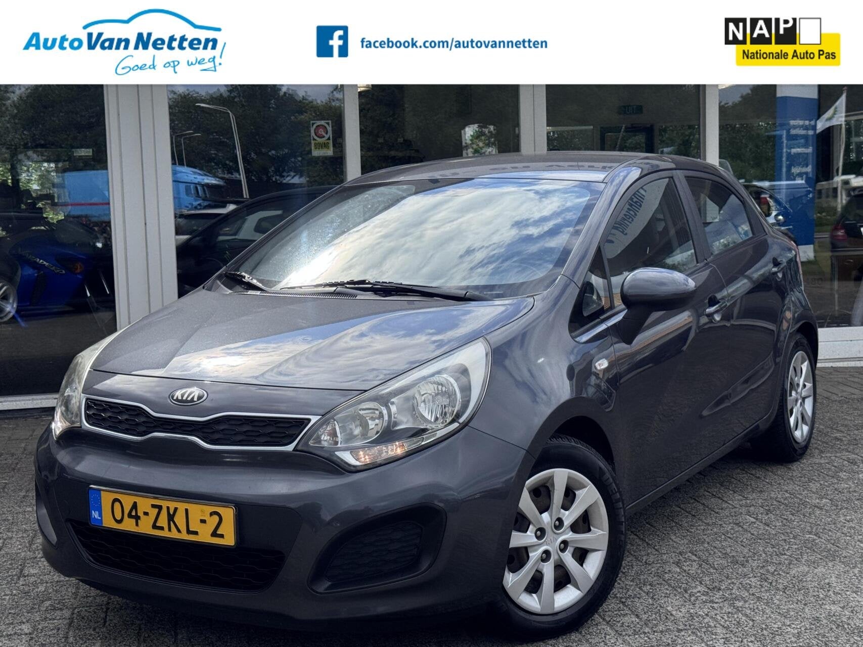 Kia Rio 1.2 CVVT 86pk,Airco,Elek pakket,cpvComfort Pack,Nieu, Euro 5, Zwart, 4 cilinders, Origineel Nederlands