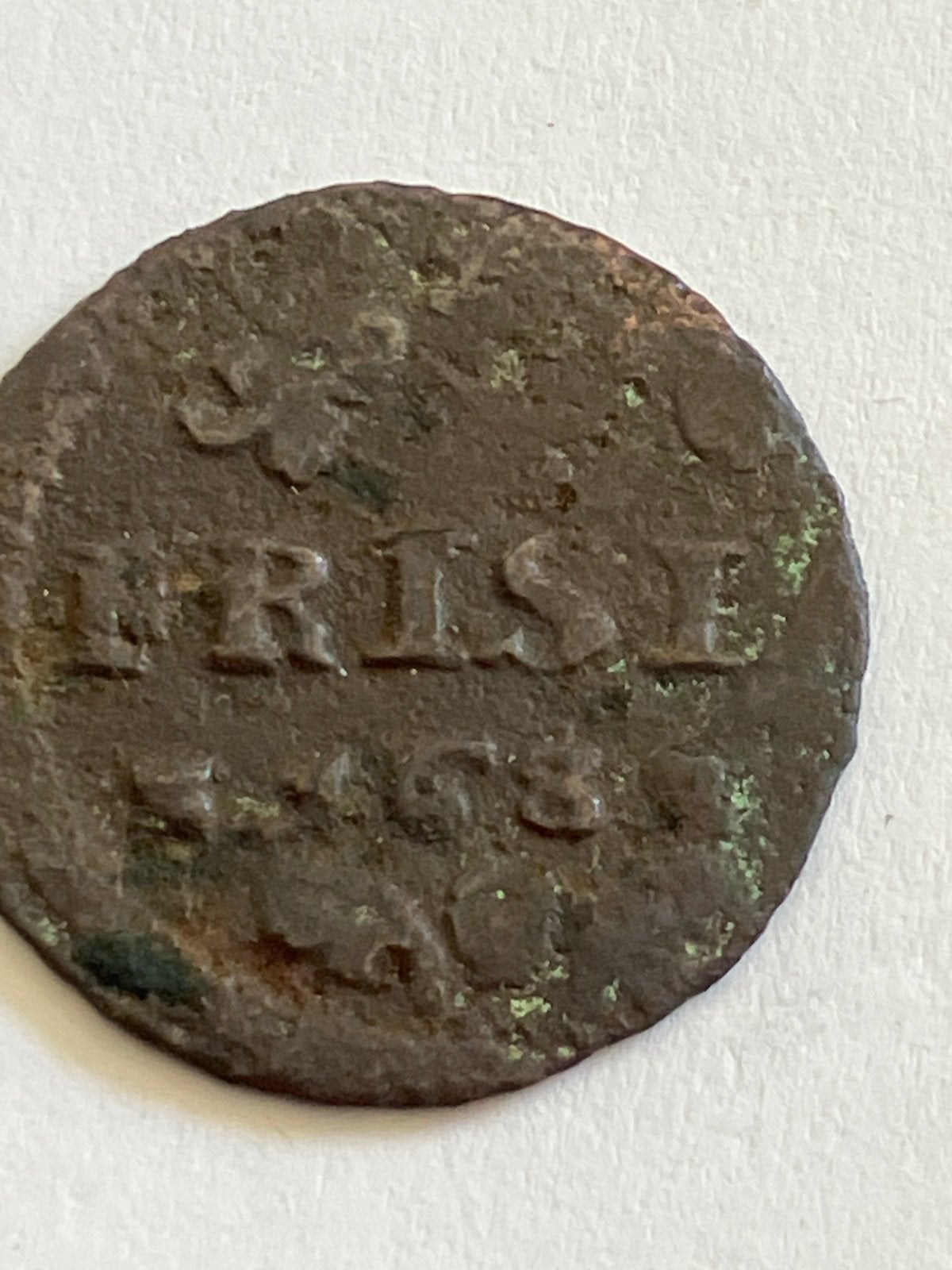 Duit Friesland 168?, Postzegels en Munten, Munten | Nederland, Ophalen of Verzenden, Vóór koninkrijk, Overige waardes, Losse munt