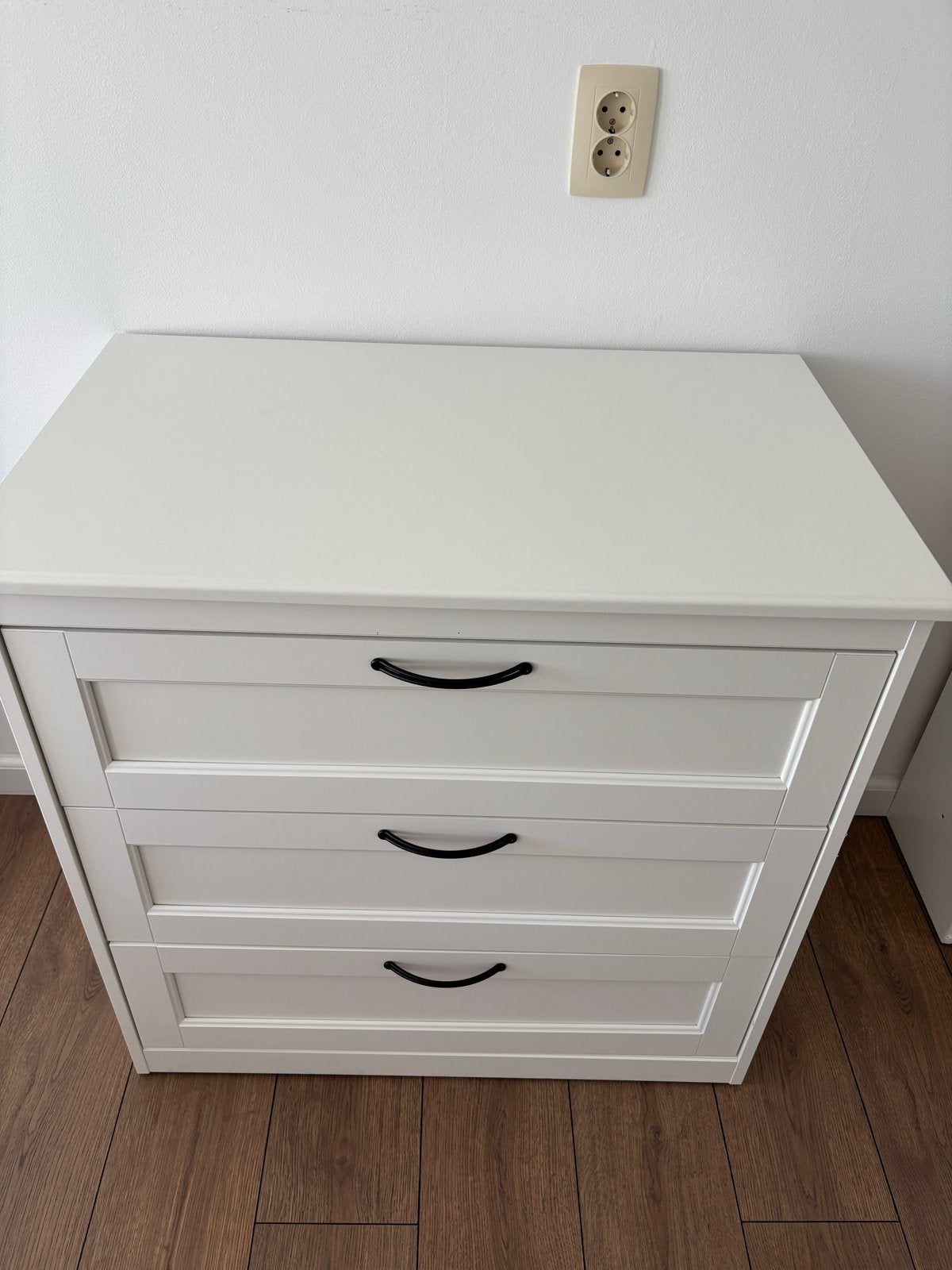 IKEA SONGESAND Ladekast met 3 laden, wit, Ophalen, Gebruikt, 50 tot 100 cm, 3 of 4 laden