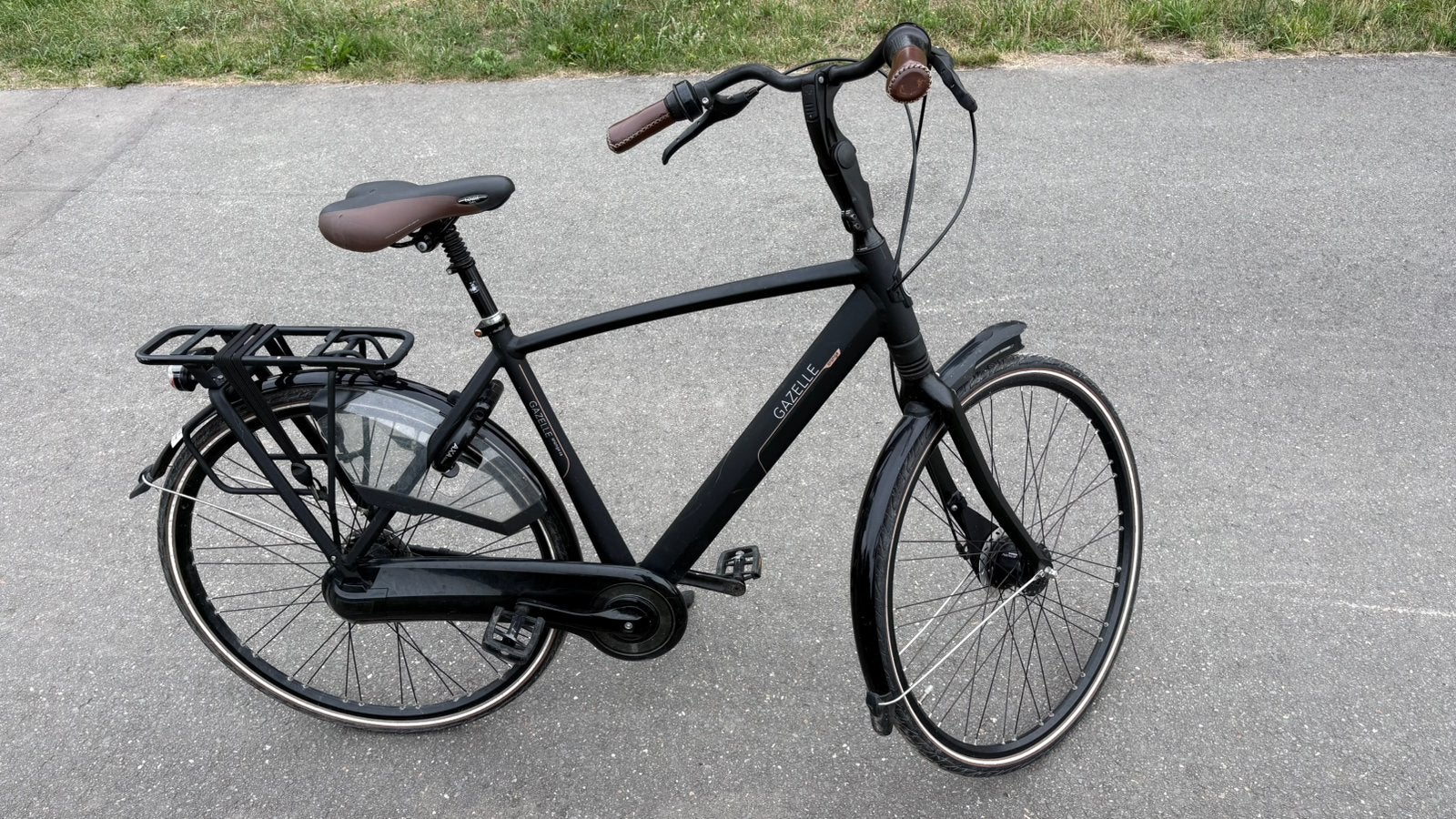 Gazelle Orange C8 herenfiets – matzwart, 53 cm, Fietsen en Brommers, Fietsen | Heren | Herenfietsen, Ophalen, Versnellingen, Zo goed als nieuw