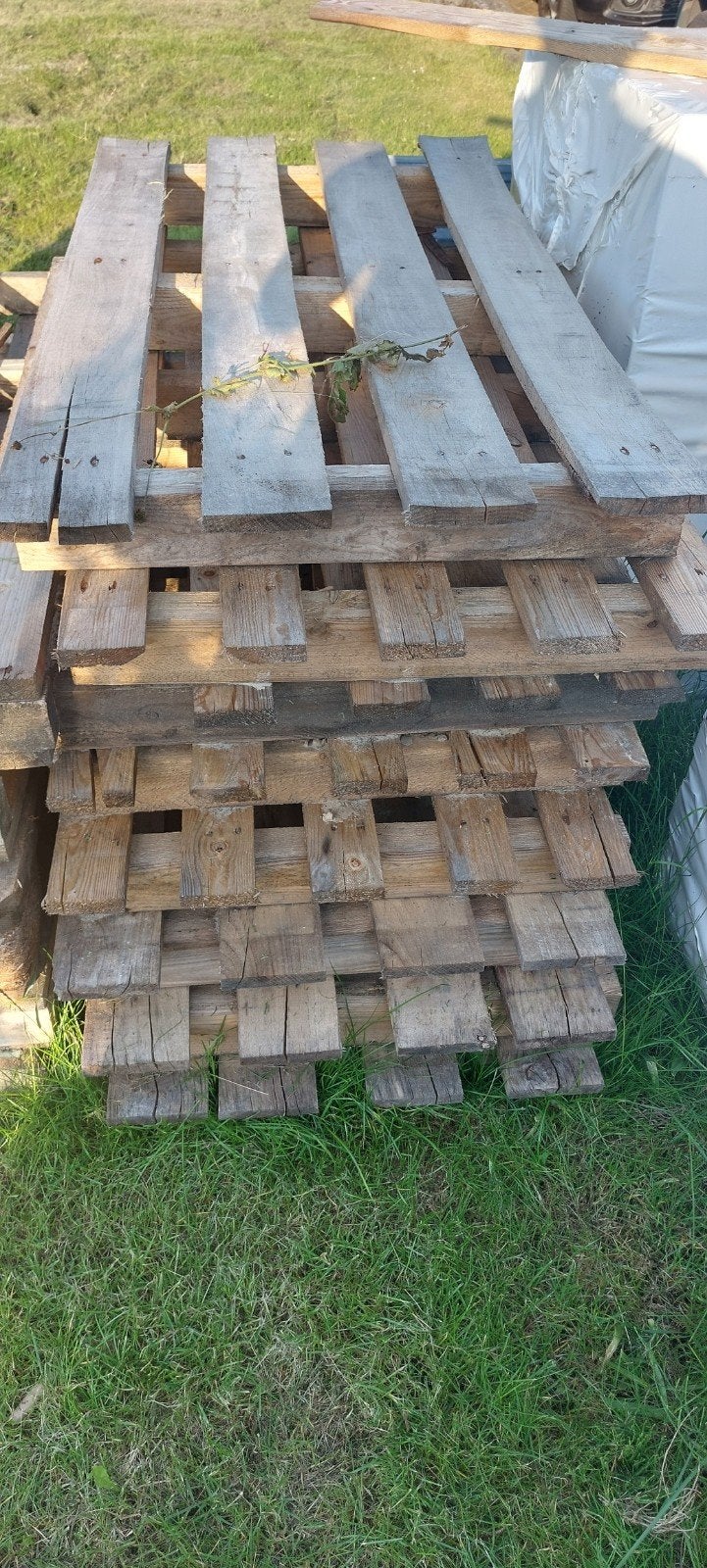 13 st. Pallets gratis af te halen., Doe-het-zelf en Verbouw, Hout en Planken, Ophalen, Overige houtsoorten, Minder dan 200 cm