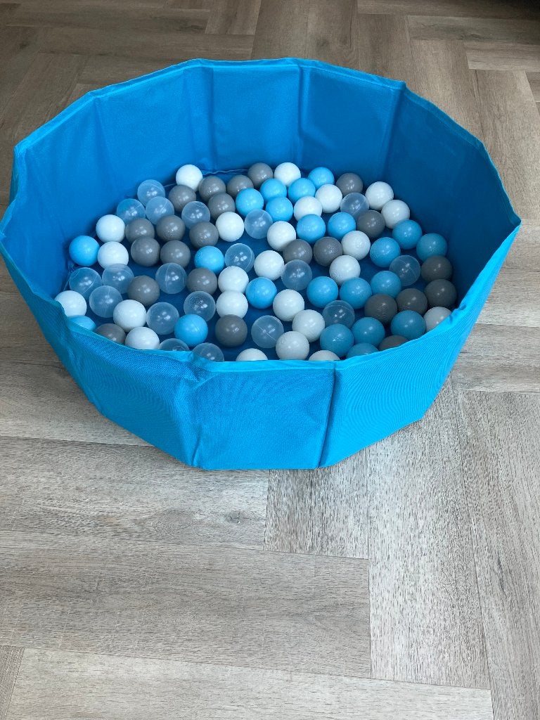 Opvouwbare ballenbak incl. 100 ballen – blauw, Ophalen, Gebruikt, Overige typen