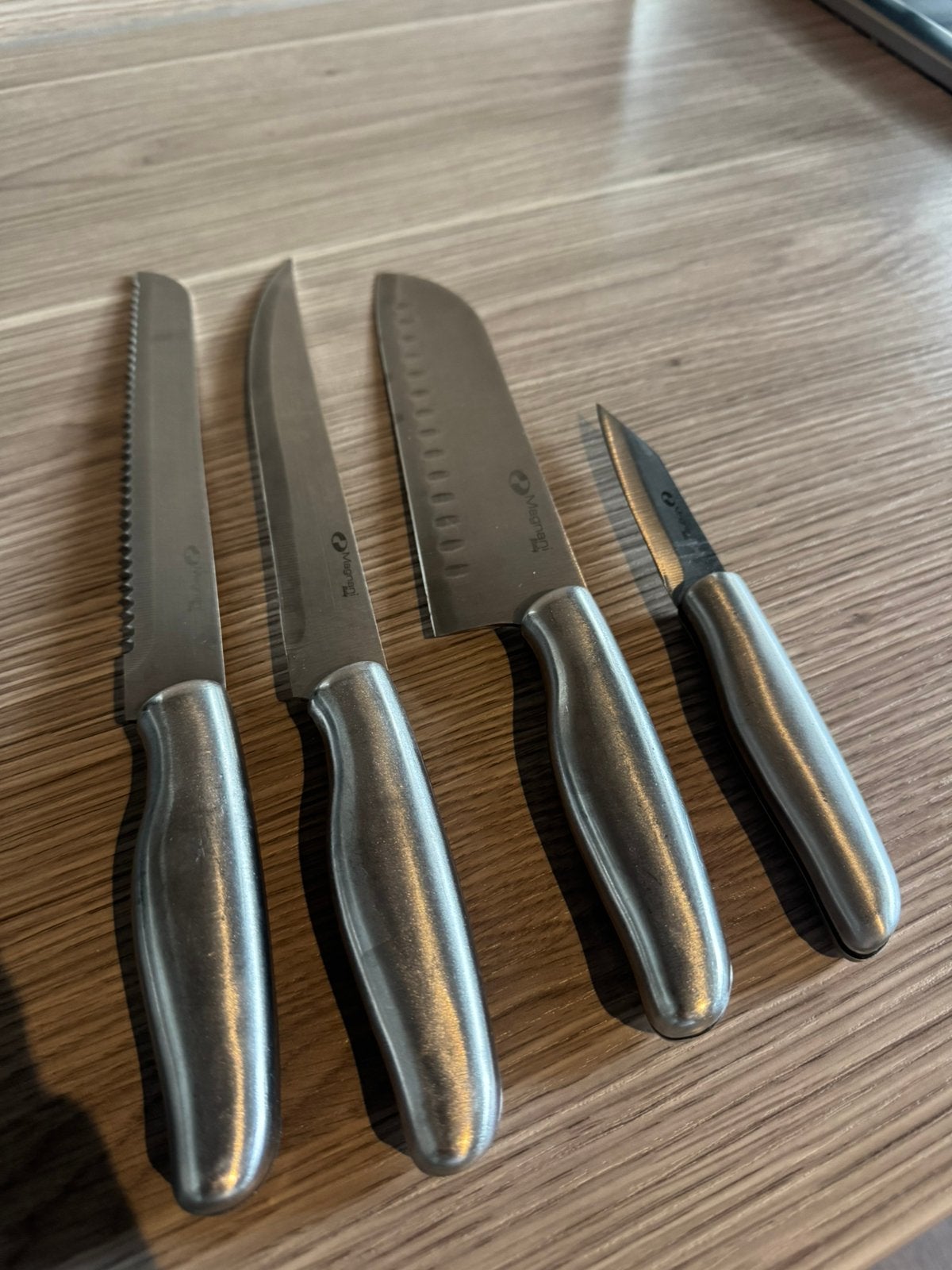 Magnefici messen set - 4 stuks, Overige typen, Zilver, Ophalen of Verzenden, Zo goed als nieuw