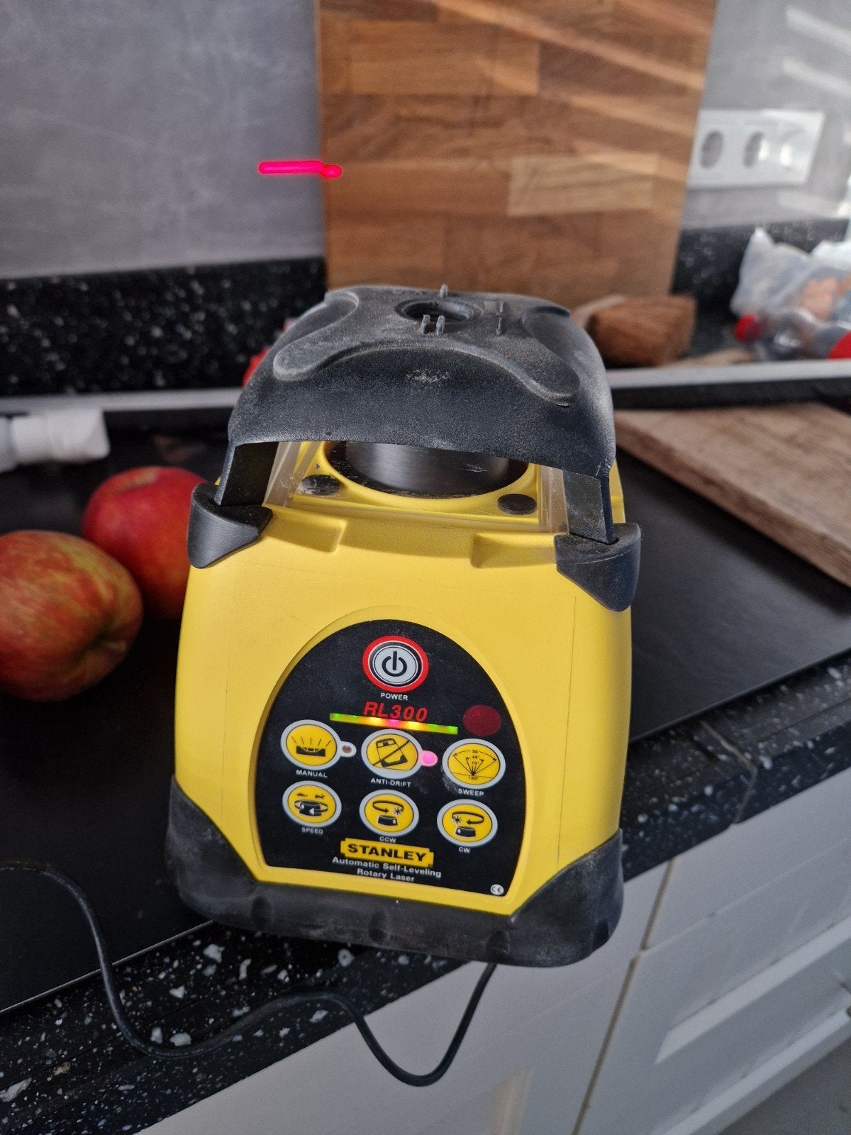 roterende laser van Stanley type RL 300, Ophalen