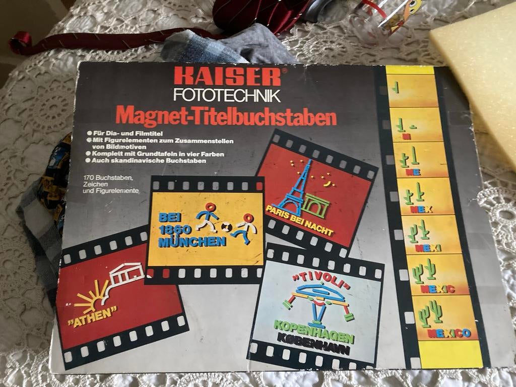 Set met magneet letters en cijfers voor bv titelblad, Gebruikt, Meerkleurig, Knutselset, Metaal