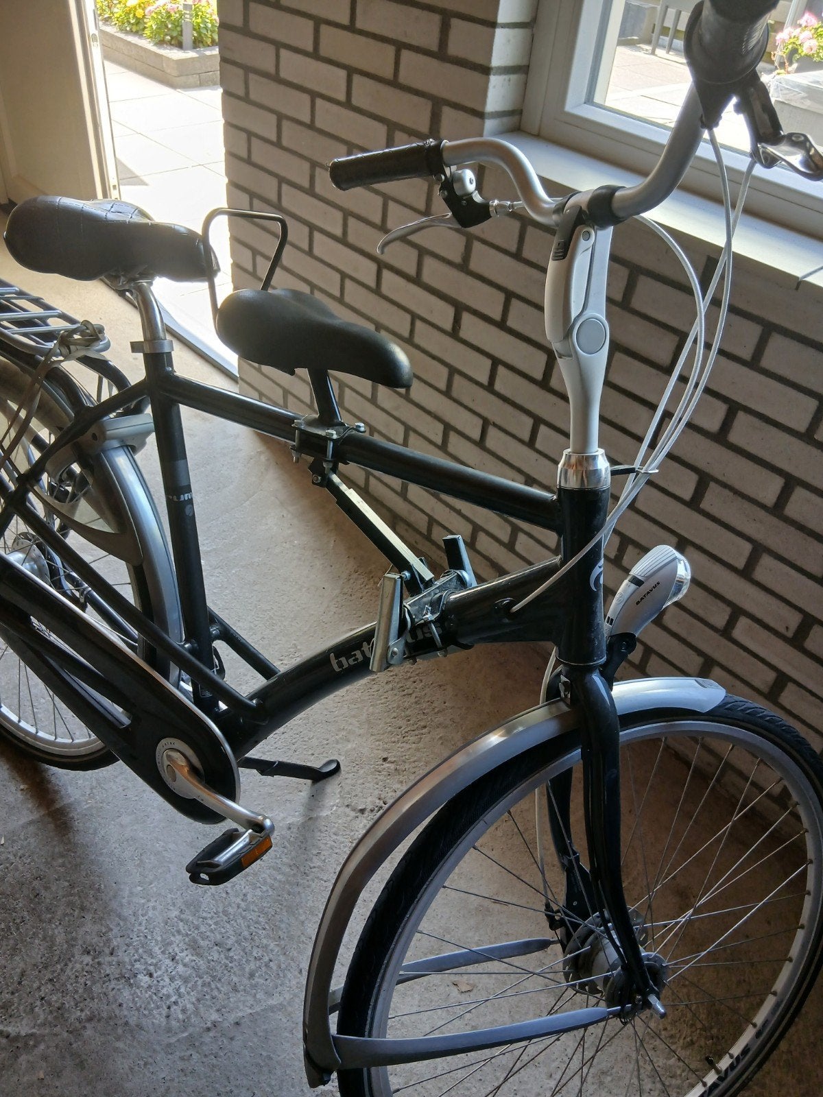 kinderzitje, Fietsen en Brommers, Fietsaccessoires | Fietsstoeltjes, Ophalen, Gebruikt, Voorzitje, Voetsteuntjes