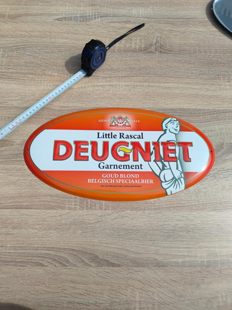 Vintage Deugniet Reclamebord - Belgisch Speciaalbier, Ophalen of Verzenden