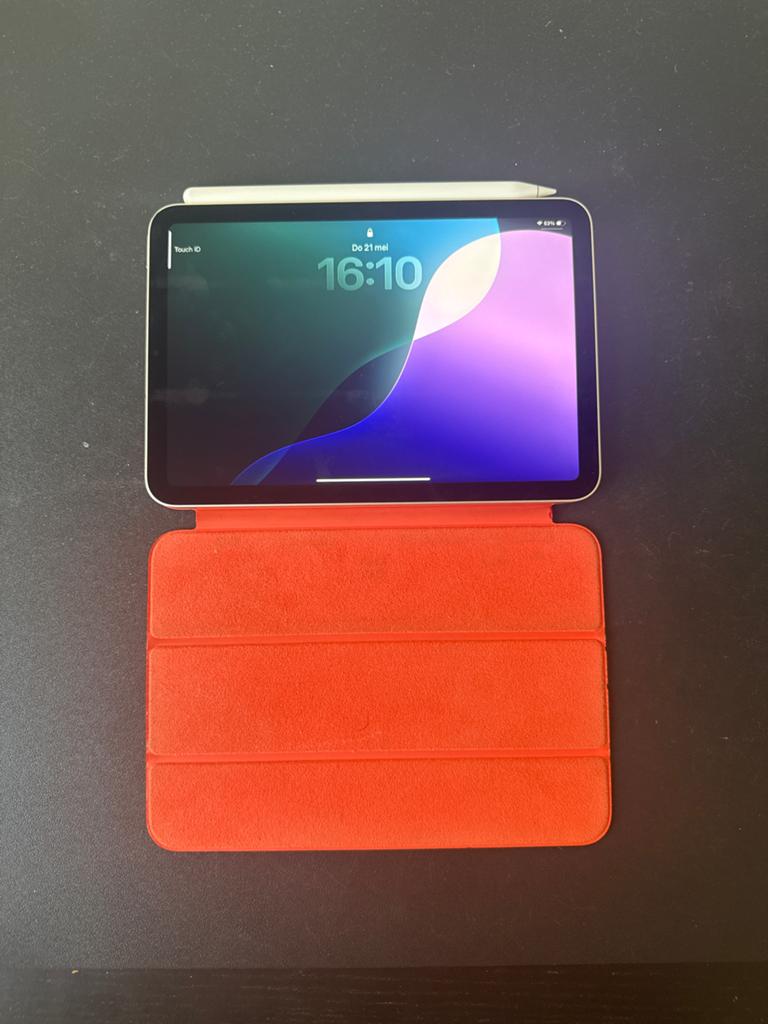 iPad mini 6 (64GB) met Apple Pencil en Smart Folio, Computers en Software, Apple iPads, Overige kleuren, 8 inch, Ophalen of Verzenden