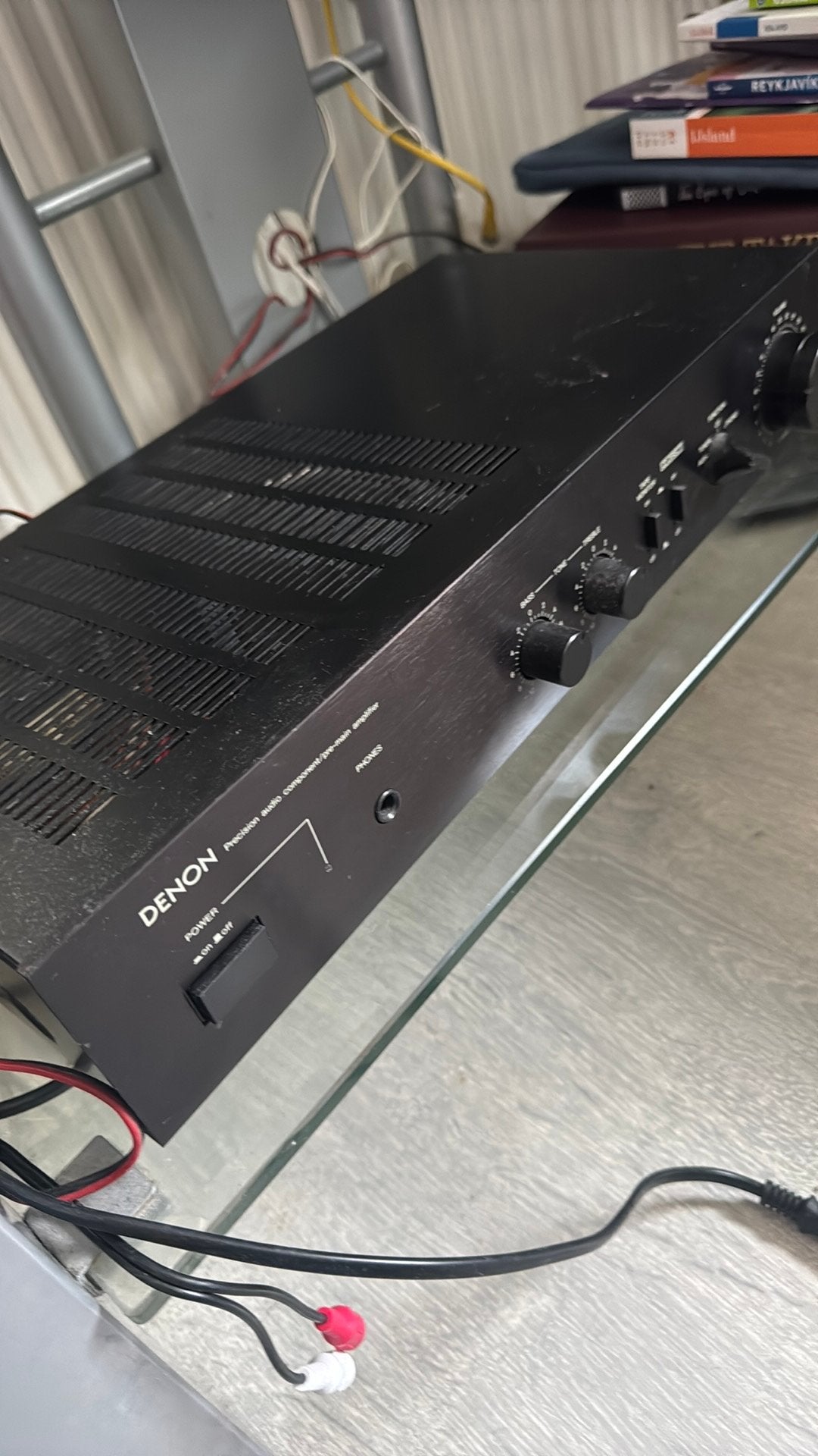 Denon PMA-250 Stereo Versterker - Werkt, volumeknop aandacht, Audio, Tv en Foto, Versterkers en Receivers, Ophalen, Gebruikt, Denon