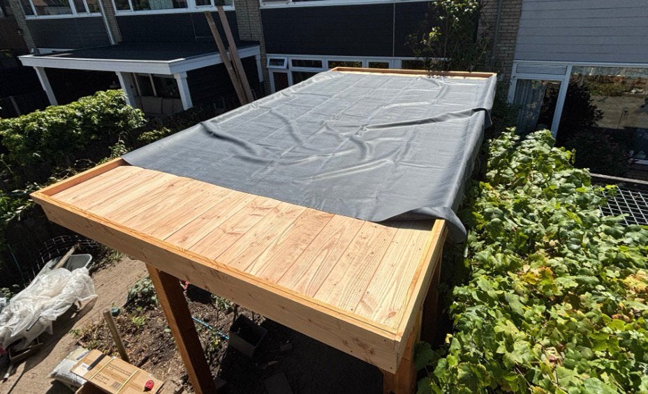 Epdm dak folie  Nieuw, ca 310 x 365 cm, Doe-het-zelf en Verbouw, Ophalen, Overige materialen, Zwart, Overige typen